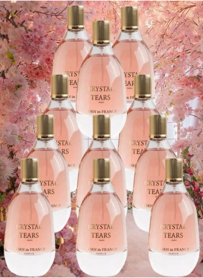 كريستال - 11 قطع عطر كريستال تيرز أو دي بارفان للنساء 100 مل - Image 1