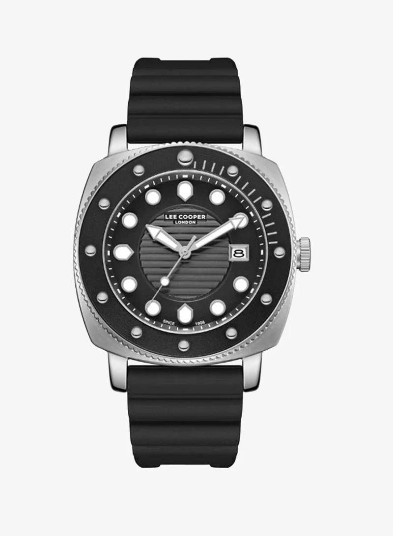 Lee Cooper Men's Silicone Analog Watch LC08193.351 - 43 mm
