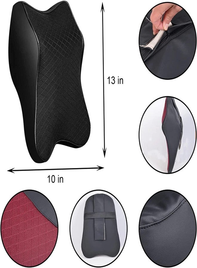NIJEK STORE Memory Foam Car Neck Pillow Ergonomic Neck Support Pillow for Driver or Front Passenger Seat - Help Relieve Neck Pain & Improve Circulation/Fit Most Vehicles (multicolor, pack of 1) - Image 2