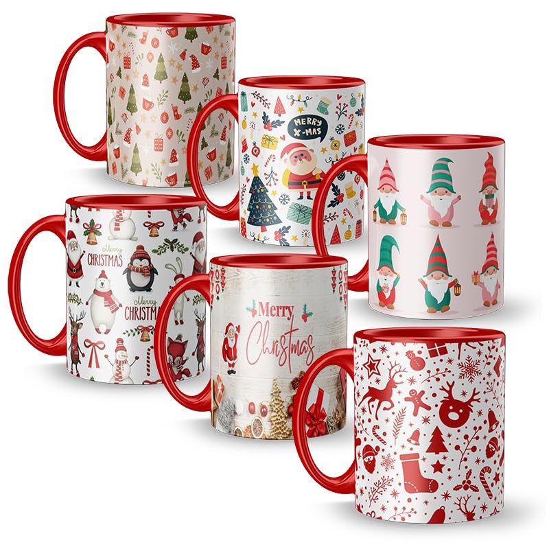 WRH Christmas Gifts Christmas Mug Christmas Gift for Friend Coffee Mug RED6 - Image 1