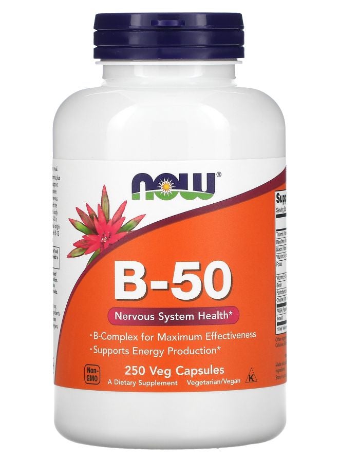now B-50 250 Veg Capsules