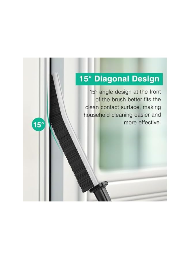 PROMASS 2Pcs/5Pcs Hard Bristle Crevice Cleaning Brush, Bathroom Gap Cleaning Brush, Long Slit Brush Multifunctional Cleaning Tools Set for Shower Tile Groove Window Track (5) - Image 4