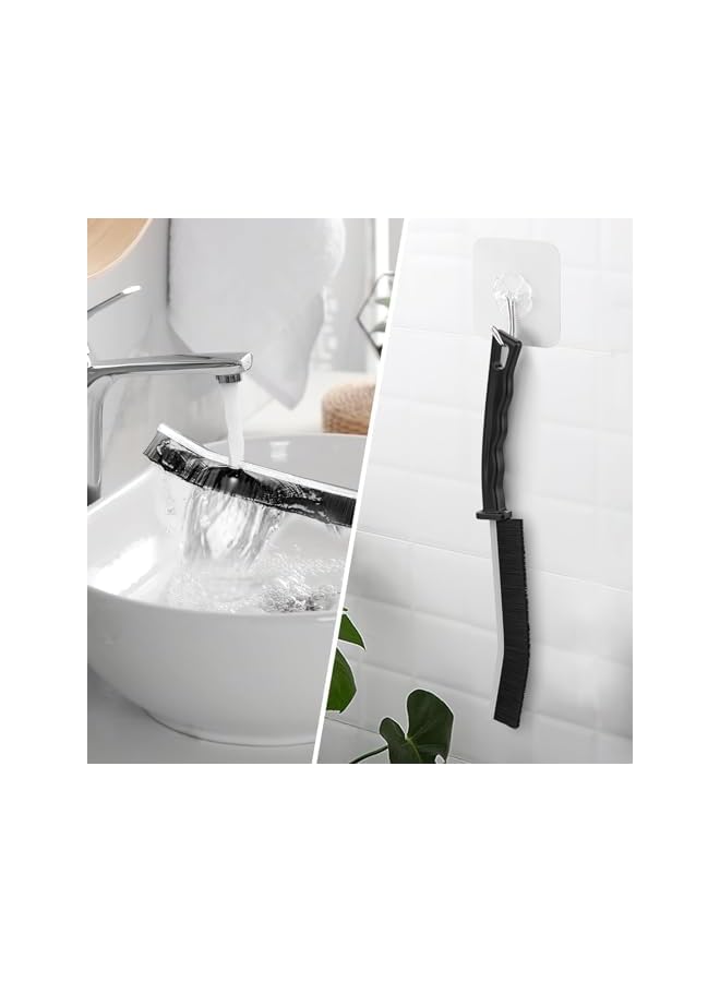 PROMASS 2Pcs/5Pcs Hard Bristle Crevice Cleaning Brush, Bathroom Gap Cleaning Brush, Long Slit Brush Multifunctional Cleaning Tools Set for Shower Tile Groove Window Track (5) - Image 2