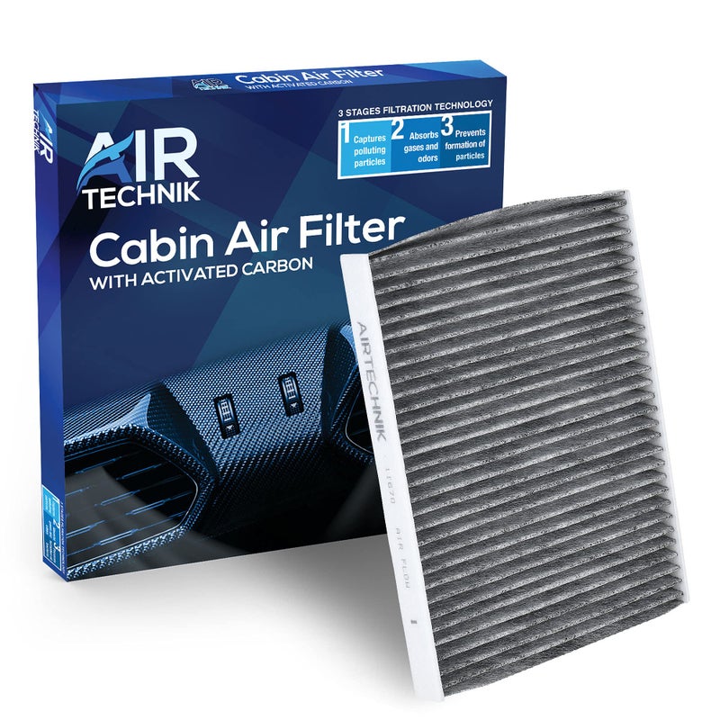 AirTechnik CF11670 Cabin Air Filter w/Activated Carbon | Fits Ford Ecosport 2018-2022, Fiesta 2011-2019