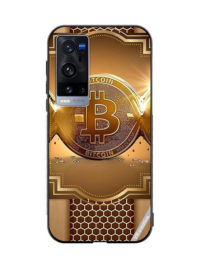 VR CREATIVE Protective Case Cover For Vivo X60 Pro Plus Royal Bitcoin Design Multicolour - Image 1