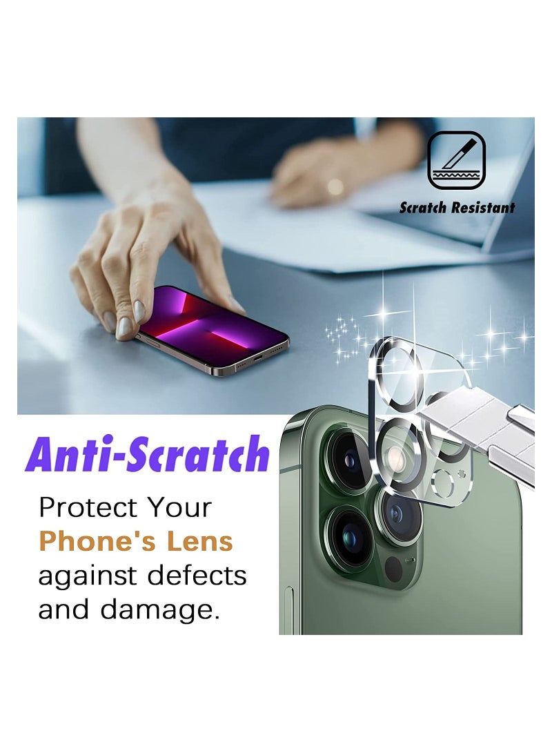 Rock Pow Camera Lens Protector Designed for iPhone 14 Pro  6.1" ＆ iPhone 14 Pro Max 6.7" Ultra HD Clear Tempered Glass Camera Lens Cover, Anti-Scratch, Easy to Install - Image 3