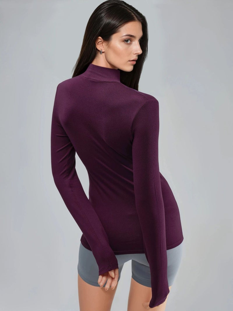 BUSEM Slim Fit Half Turtleneck Blouse - Image 2