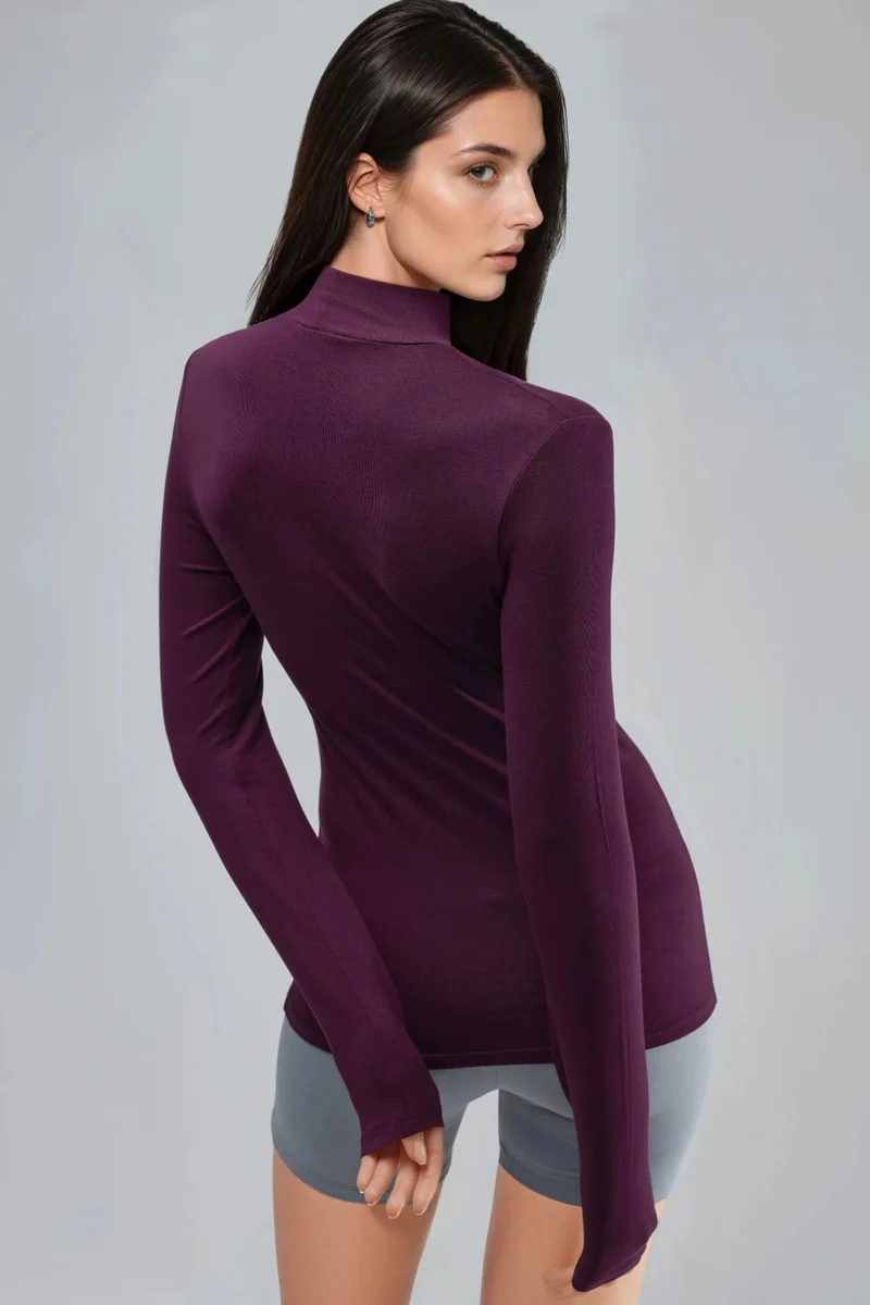 Busem BUSEM Slim Fit Half Turtleneck Blouse