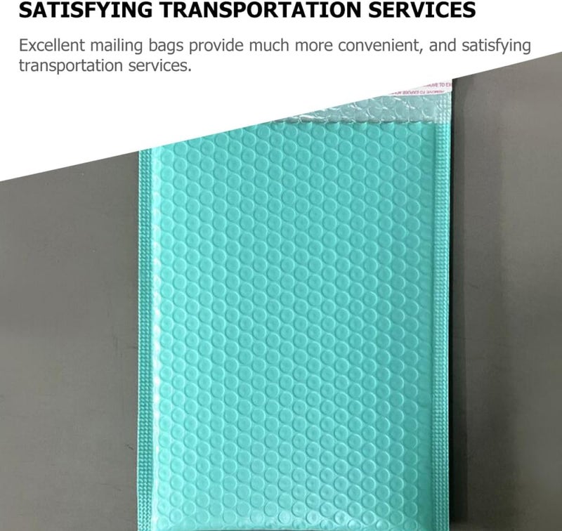 MAGICLULU 50pcs Bubble Shipping Envelopes 15x20cm Self-seal Padded Mailers Thickened Blue-green Protective Bags for Small Business Shipping and Jewelry Packing - Image 3
