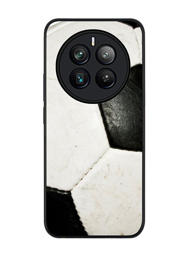 Stylizedd Rugged Black edge case for Realme 12 Pro / Realme 12 Pro Plus 5G, Slim fit Soft Case Flexible TPU Gel Thin Cover -  Football (Soccer Ball) - Image 1