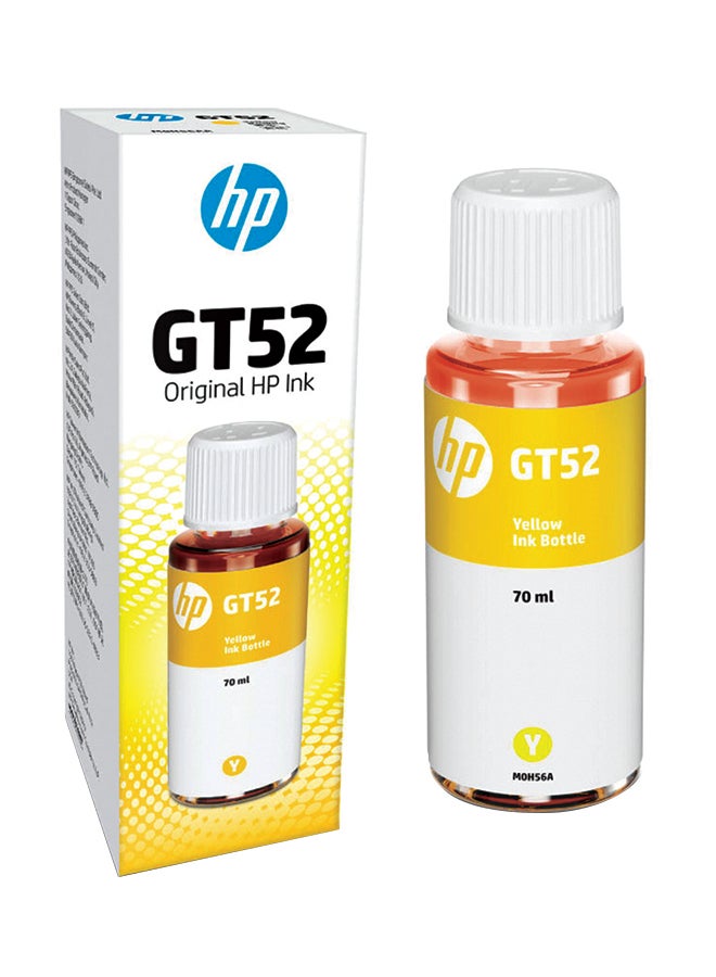 HP حبر أصلي GT52 للخراطيش أصفر - Image 1