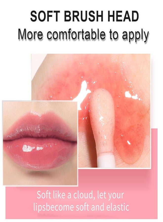 XTJXTJ 3 Colors Tinted Plumping Lip Oil Gloss, Hydrating Lip Oil, Ultra-Hydrating & Nourishing Lip Care Lip Tint, Long Lasting Non-Sticky Transparent Toot Lip Glaze, Makeup Gift For Women (Set A) - Image 3