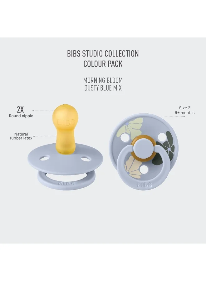 BIBS BIBS Studio Colour 2 Pack Morning Bloom Pacifiers
