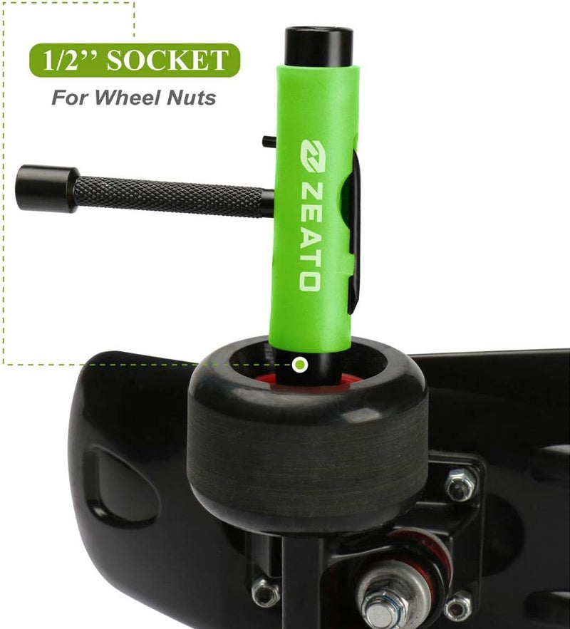 Zeato All-in-One Skate Tools Multi-Function Portable Skateboard T Tool Accessory with T-Type Allen Key and L-Type Phillips Head Wrench Screwdriver - Image 4