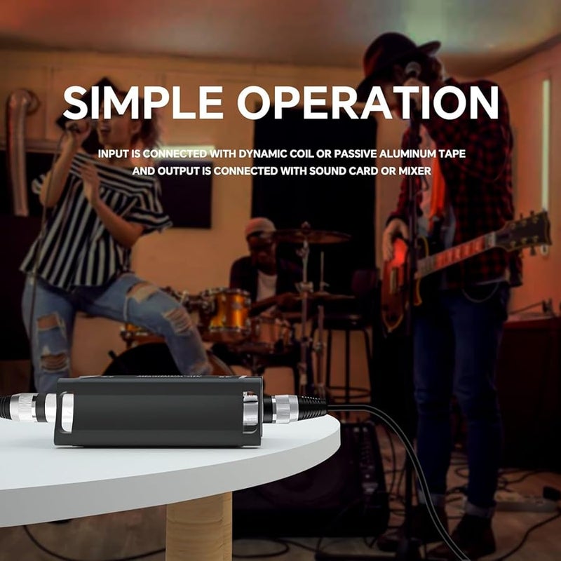 25dB Microphone Boise Preamplifier for Dynamic Mics Studio Equipment Auditory Applications - Image 3