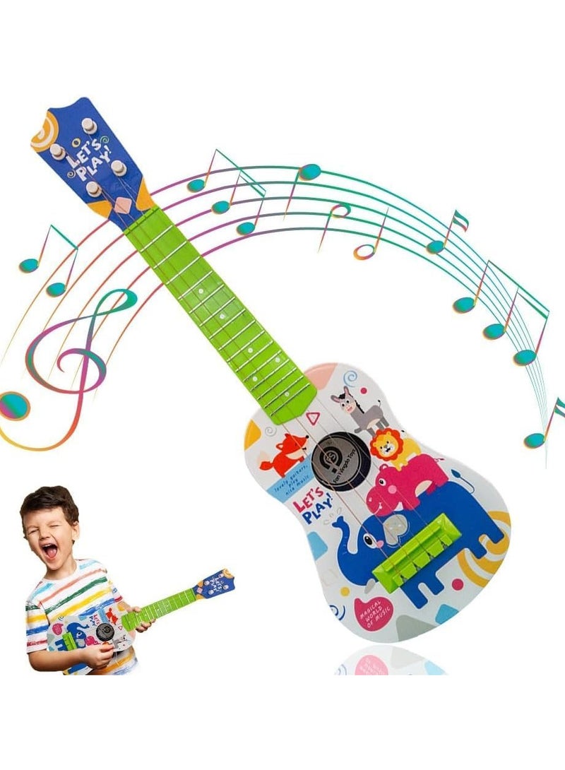 UKR Kids Safari Guitar – Wooden Music Toy for Toddlers 3+ | Green Musical Instrument for Early Childhood Development & Creative Play - Image 1