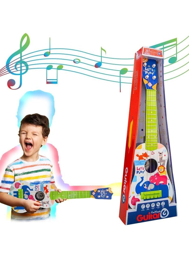 UKR Kids Safari Guitar – Wooden Music Toy for Toddlers 3+ | Green Musical Instrument for Early Childhood Development & Creative Play - Image 4