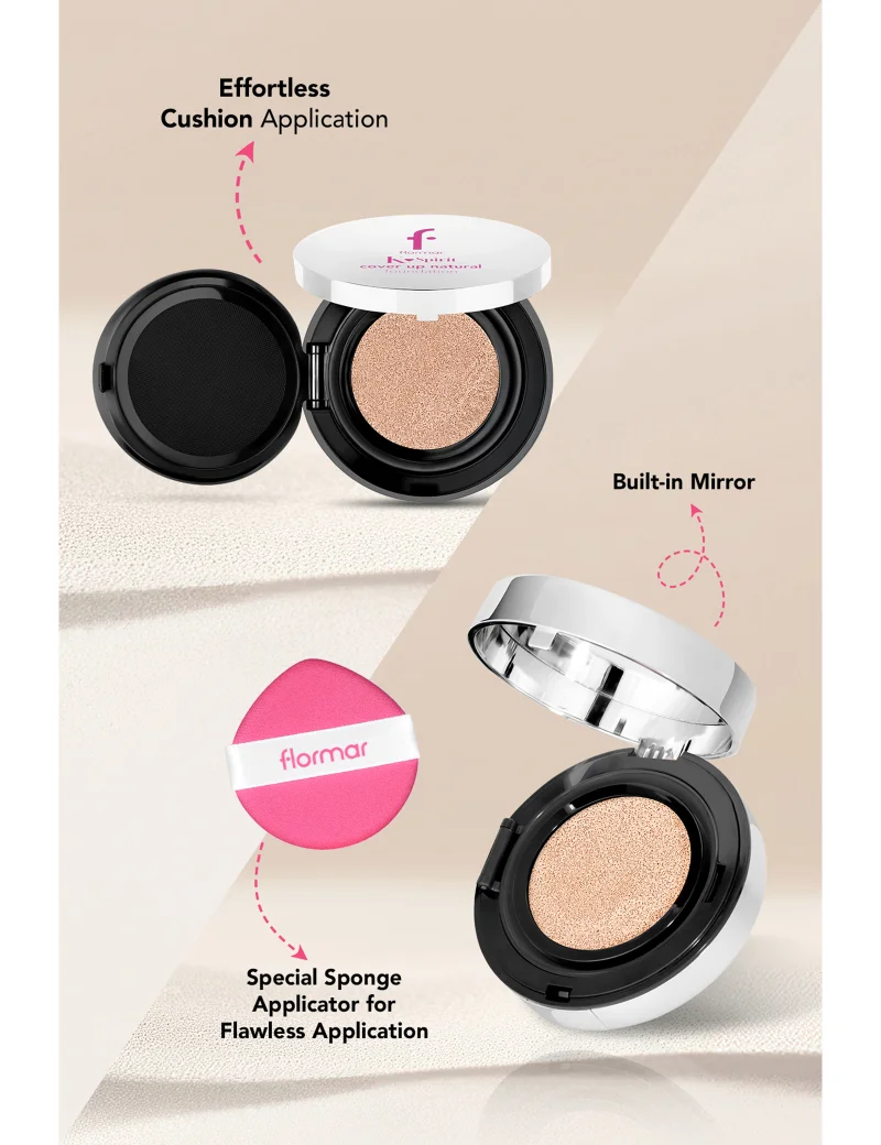 Flormar K-Spirit Cover Up Matte Cusion Foundation - 07 Almond