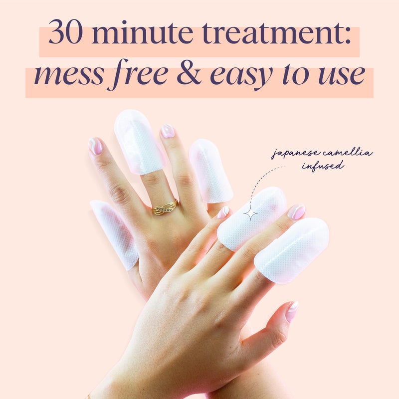 SpaLife Japanese Camellia Oil & Vitamin E Nail Cuticle Wrap 6-Pack (60 Count) - Moisturizing Nail Masks, Dermatologist Recommended, Hydrating Cuticle Repair Mask for Brittle Nails, Nail Spa Treatment - Image 4