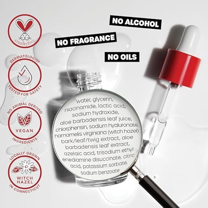 Thayers Double Action Acne Serum with Salicylic Acid, Acne Treatment Face Serum with 2% Salicylic Acid and Niacinamide, Soothing and Non-Stripping Skin Care, 1 Fl Oz - Image 4