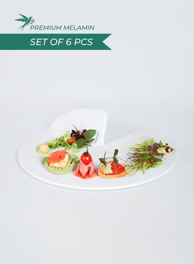 Baci milano Set of 6 Melamine Round Plates 28x5.8 cm Picco Baci Milano - Image 1
