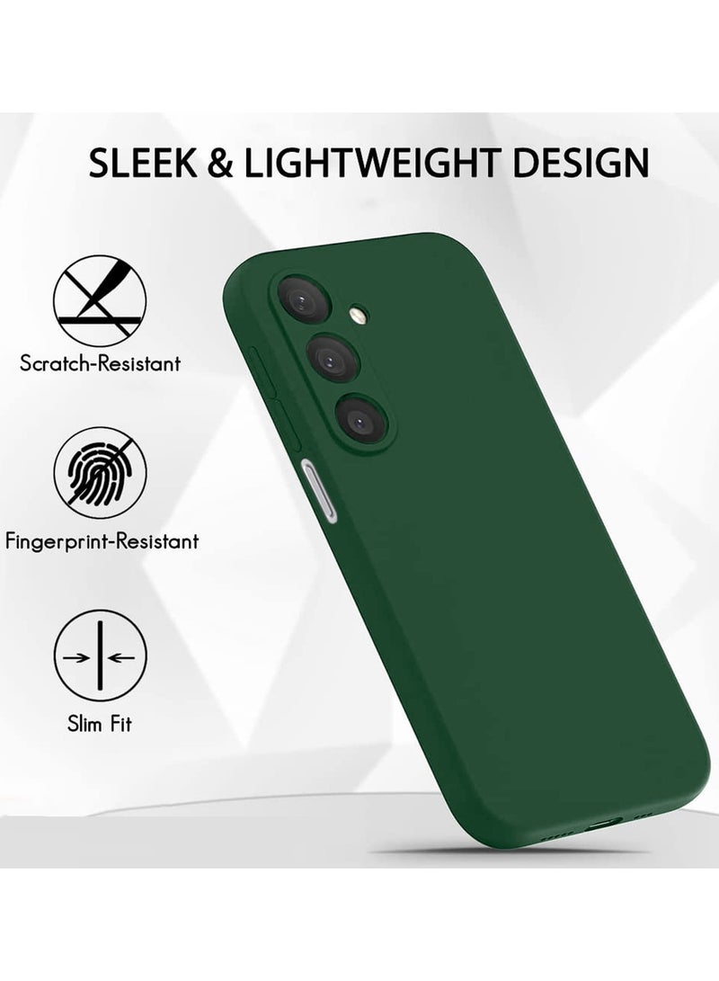 Wtech Soft Liquid Silicone Case Cover For Samsung Galaxy A25 5G 2023 Dark Green - Image 4