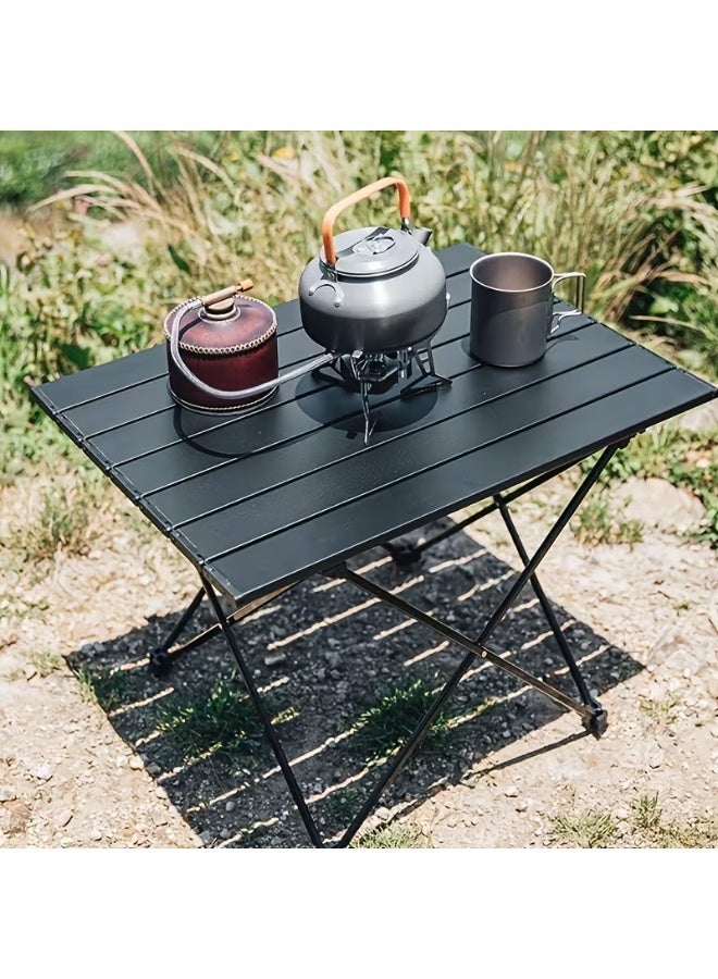 Ridge Portable Folding Camping Side Table, Multifunctional Beach Table, Small Picnic Backpack Table, Suitable for Outdoor Cooking, BBQ, Hiking, Kayaking - Image 1