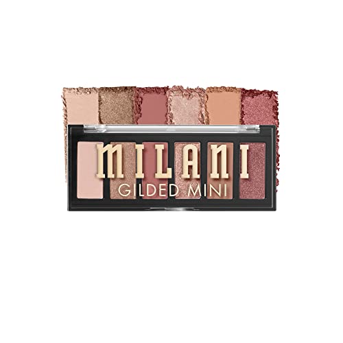 Milani Gilded Mini Eyeshadow Palette with 6 Matte Shimmer Hues Its All Ros - Image 1