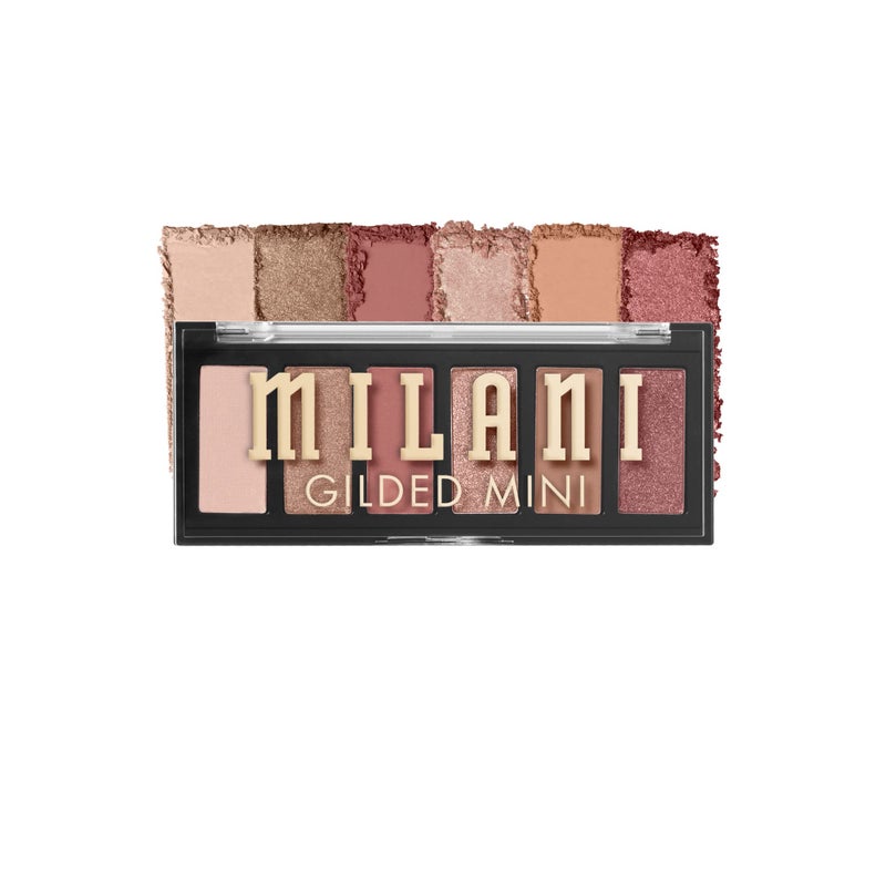 Milani Gilded Mini Eyeshadow Palette with 6 Matte Shimmer Hues Its All Ros - Image 2