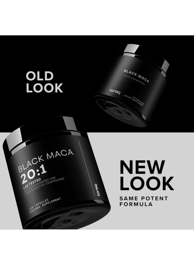Toniiq جذر الماكا الأسود - مستخلص عالي القوة 20:1 - مصدر واحد، مُجمع بشكل طبيعي ومركز للغاية - مختبر من قبل طرف ثالث - 120 كبسولة - Image 3
