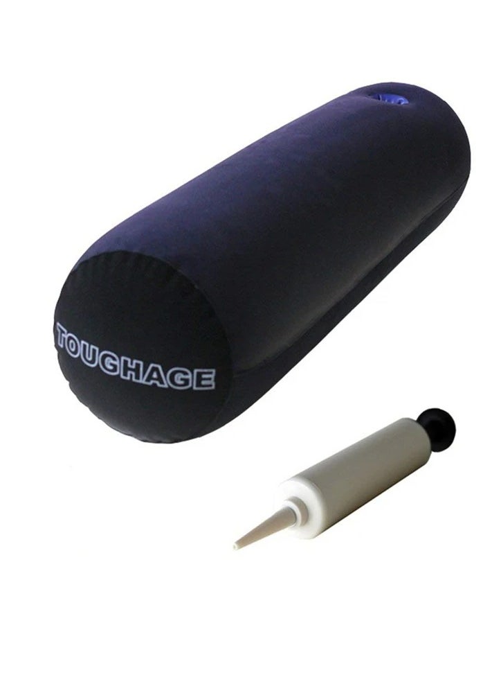 Generic - Leg Positioner Pillow Portable Inflatable Pillow For Travel Camping Sleeping Foot Pillow Elevation Leg Pillows PVC Wedge Pillow Knee Cushion Lumbar Leg Yoga Pillow Travel Positions Support Air Cushion with Plastic Hand Pump - Image 1