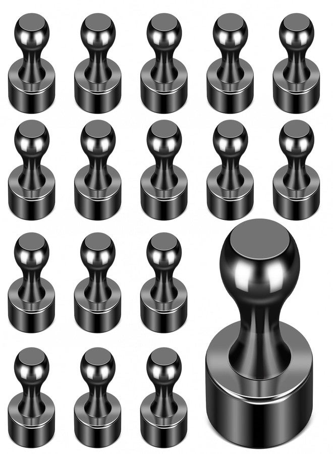 LOVIMAG Fridge Magnets 18Pcs Refrigerator Whiteboard Small Strong Magnet Classroom Kitchen Accessories Decorative Locker Set Decor Must Haves Office Calendar Refrigerador Magnetic Cute Crafts Black - Image 1
