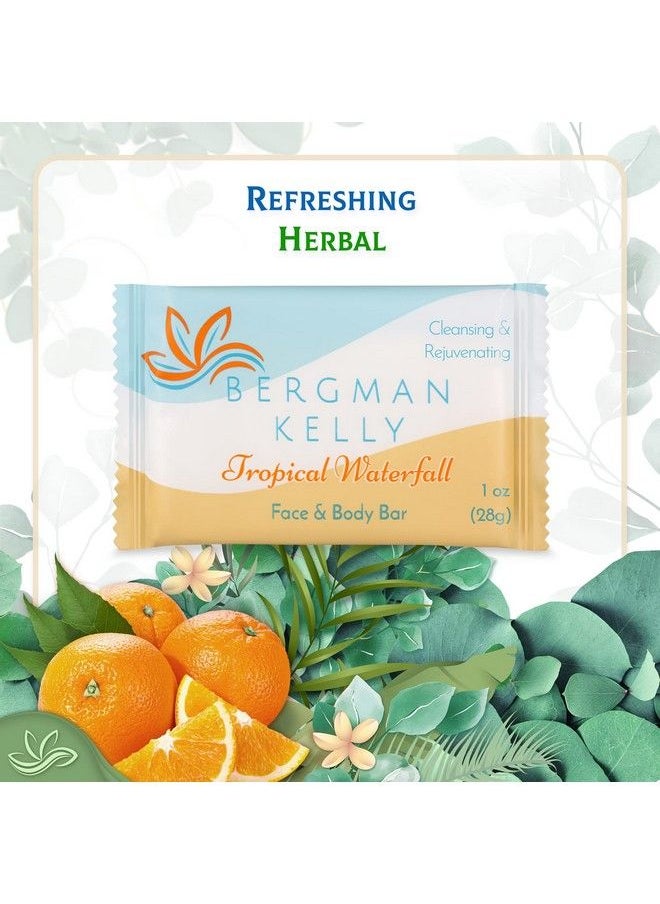BERGMAN KELLY - Hotel Soap Bars (Tropical Waterfall 1 Oz 100 Pk) Travel Size Luxury Bulk Amenities Bar Soap Mini Individually Wrapped Rectangular Soap Small Toiletries For Airbnb Motel Guest Bath - Image 1