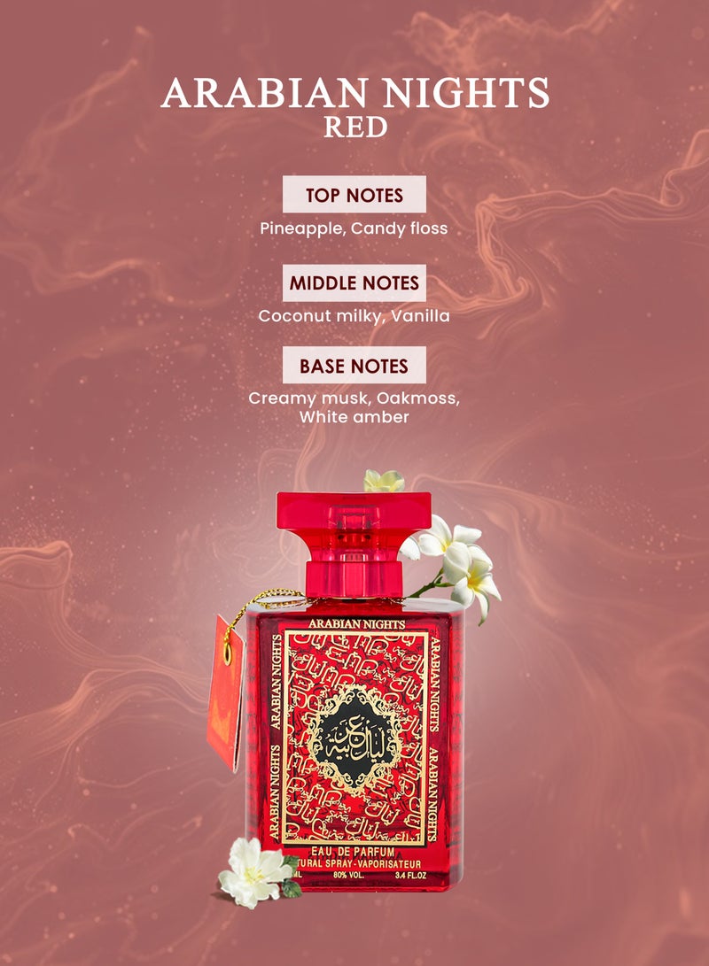 mahabub Arabian Nights Desire Red EDP From Mahabub Perfume 100 ML - Image 2