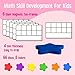 SpriteGru Magnetic TenFrame Set 6 Frames 66 Colorful StarShaped Counters Ten Frame Math Games Manipulative Counting Toys for Kindergarten Preschool 6 Colors 2 Markers Fridge Handheld - Image 4