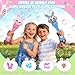 Weilim Easter Bubble Wand for Kids 2Pack Bunny Bubble Machine with LED Light Bubble Blower Bubble Maker with 10 Refill Solutions Outdoor Toys Birthday Gifts for Toddler Boys Girls Age 3 - Image 4