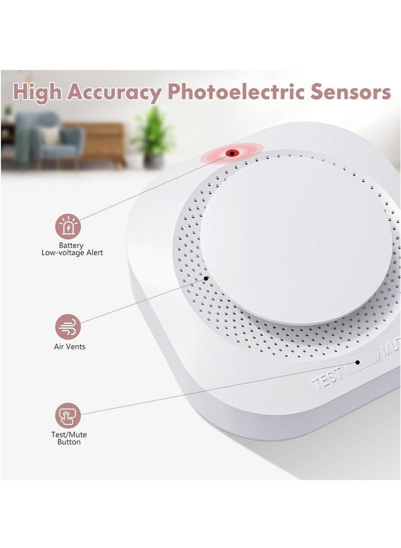 NOOA Smoke Detector Smoke Alarm with Photoelectric Technology UL Listed Fire Alarms with LED Indicator and Test Button - Image 4