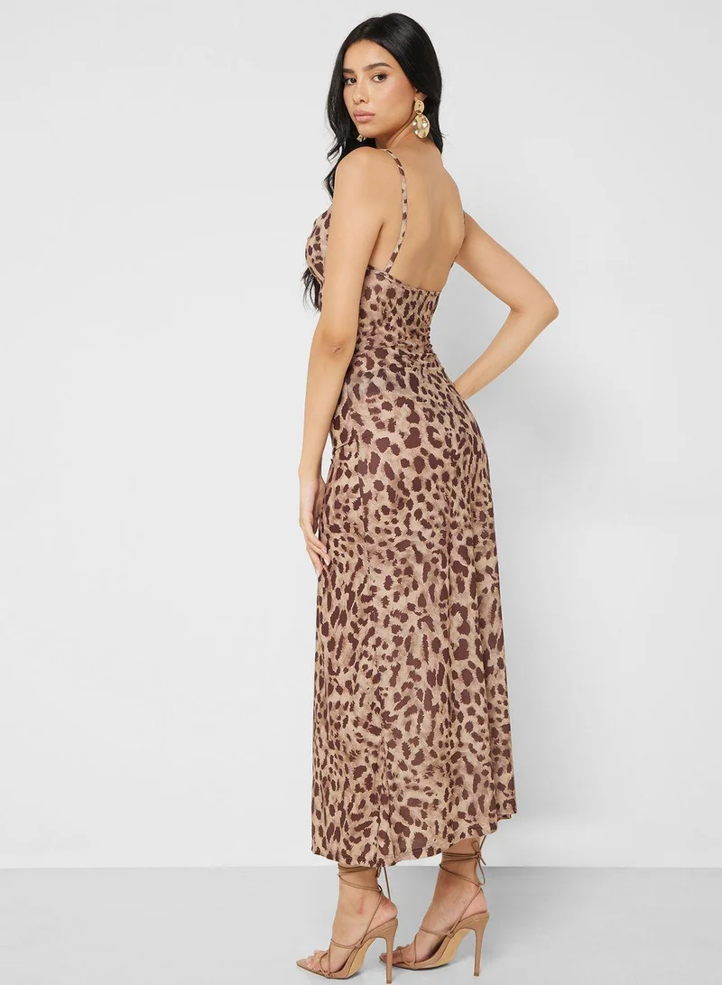 Ginger Leopard Print Dress