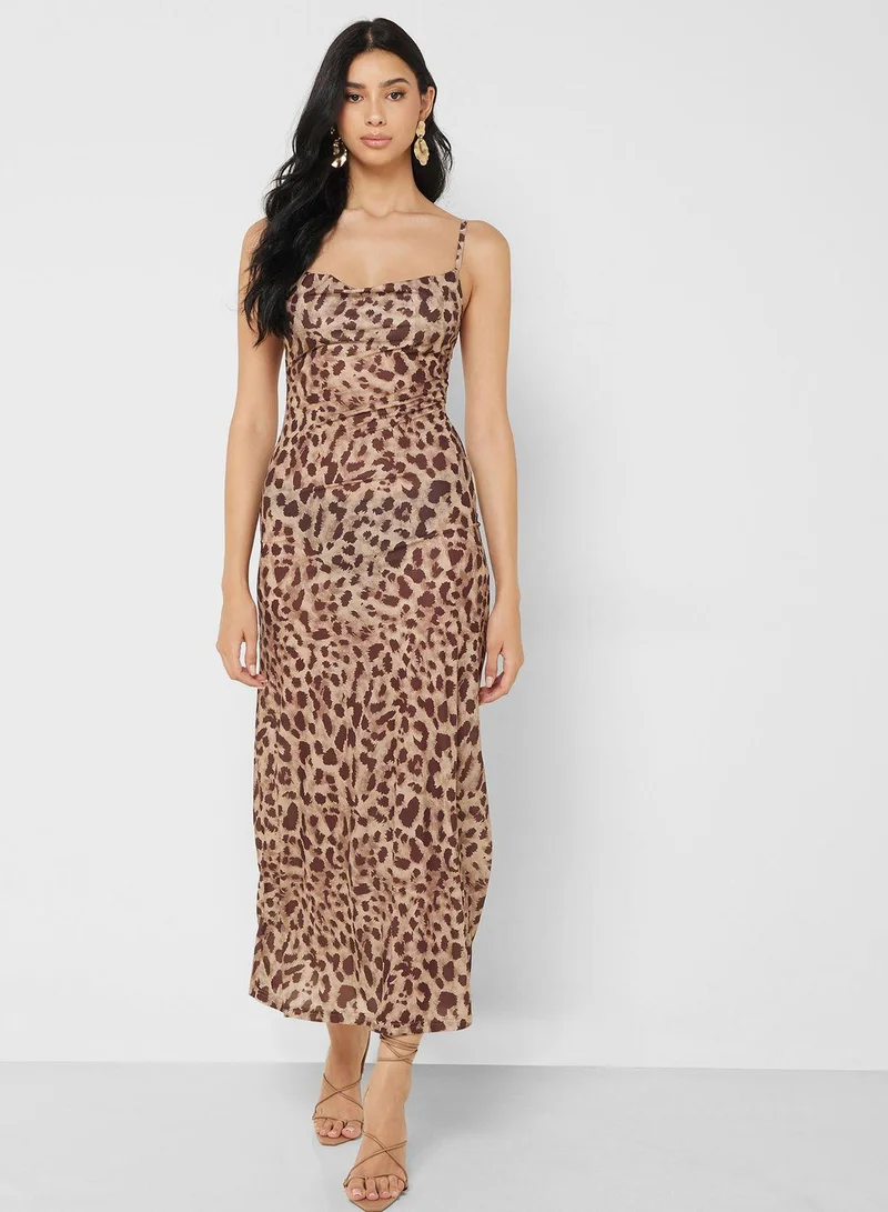 Ginger Leopard Print Dress