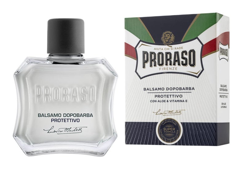 Proraso After Shave Balm, Protective and Moisturizing with Aloe Vera and Vitamin E for Dry Skin, 3.4 Fl Oz (Pack of 1)(Packaging May Vary) - Image 1