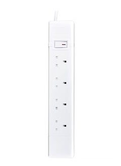 alfanar 4 Sockets 5meter Cord Extension 13A White  - Image 3