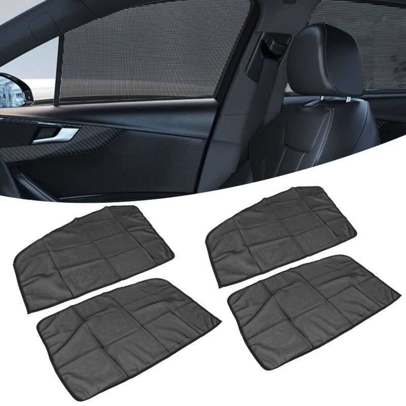 4Pcs Magnet Sun Shade Universal UV Protection Car Side Front Rear Window Curtain - Image 5