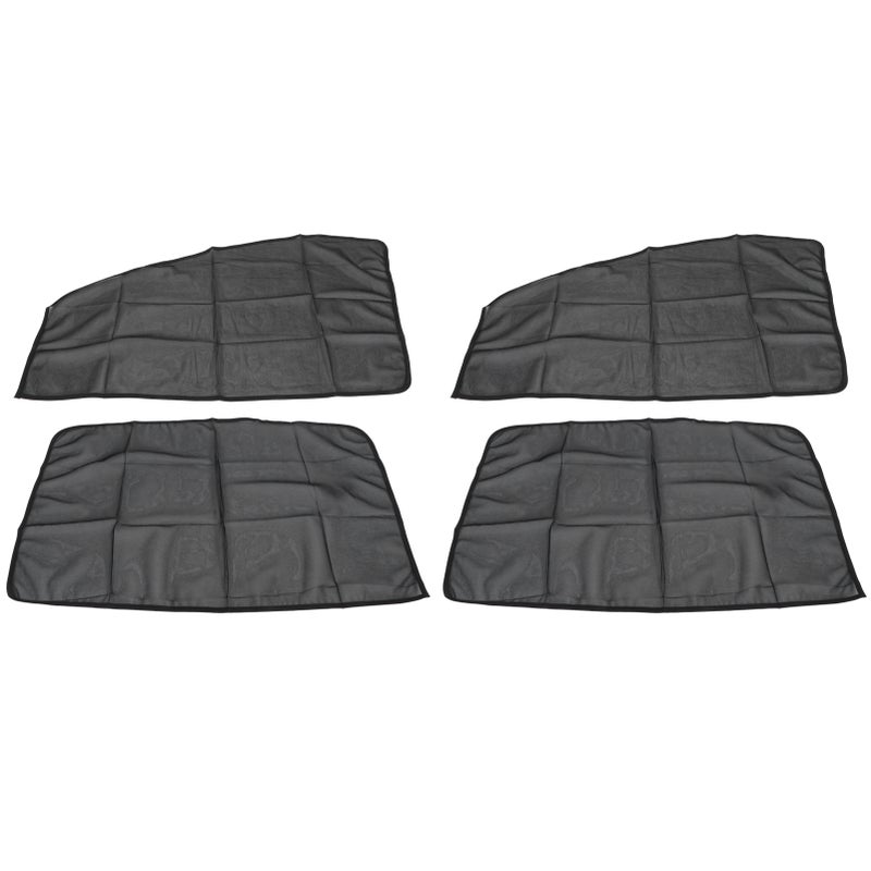 4Pcs Magnet Sun Shade Universal UV Protection Car Side Front Rear Window Curtain - Image 2
