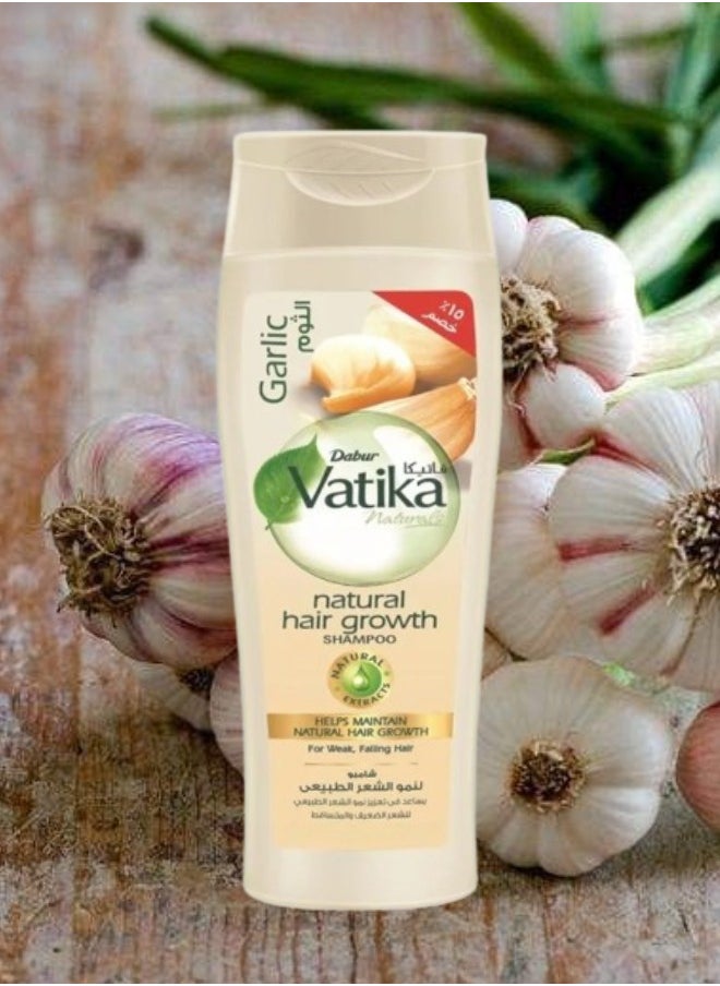VATIKA - 3 Pieces Vatika Shampoo Garlic 400ML - Image 1