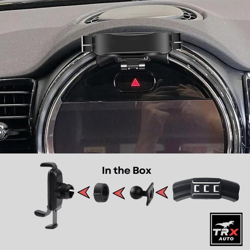 TRX AUTO Phone Holder Mount With Gravity Phone Holder For Mini Cooper 2022 To 2024 | Mini Cooper Accessories | Minicooper Mobile Phone Holder - Image 5