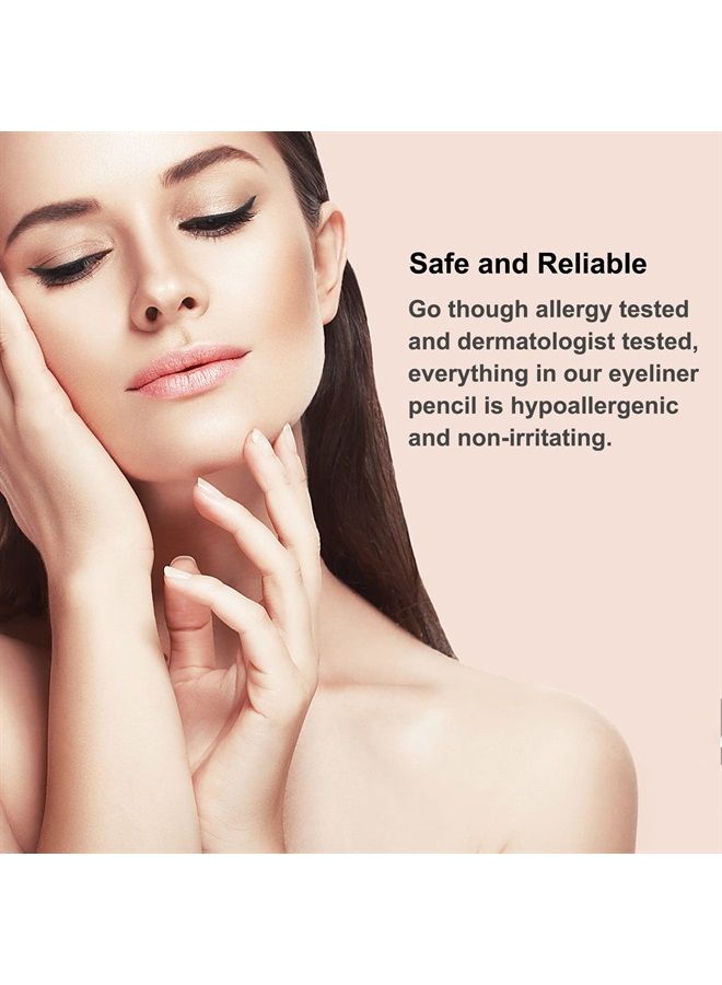 Boobeen Eyeliner Pencil - Black Eyeliner Pen Gel - Quick Drying Formula Eye Liner - Waterproof Smudge-proof All Day Eyeliner Makeup - Long Lasting Create Statement Eye Look (Dark grey) - Image 5