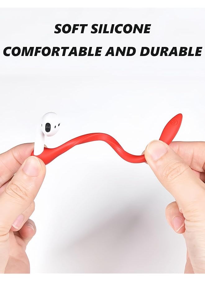 Anti Lost Ear Hooks For Airpods Anti Slip Comfortable Fit Ear Hooks Unique Left & Right Design For Airpods Pro 2 & 1 For Airpods 3 & 2 & 1 Earbuds Accessories 4 Pairs 4 Colors