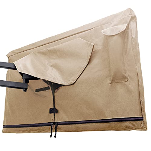 Bozzcovers Outdoor TV Cover 70-75 inch - with Zipper, Weatherproof, Waterproof 360 Degrees Protection, Soft Non Scratch Interior - Beige - Image 1