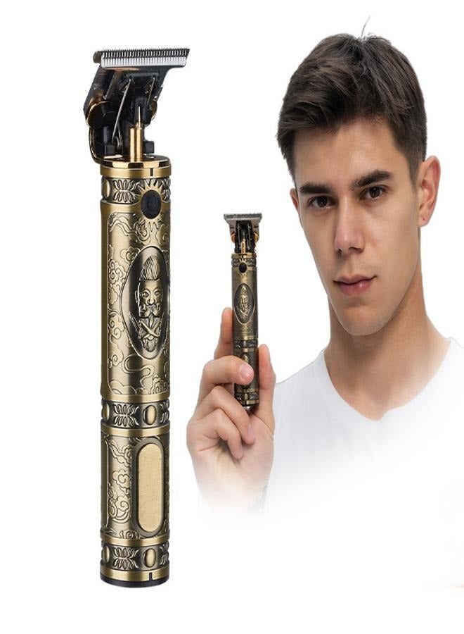 Gasin 7-Piece Set of Professional Hair Clippers and Men's Multi-Functional Hair Trimmer with Blades, Model V-228 Gold, Dimensions: 64 x 30 x 40 cm  - Image 4