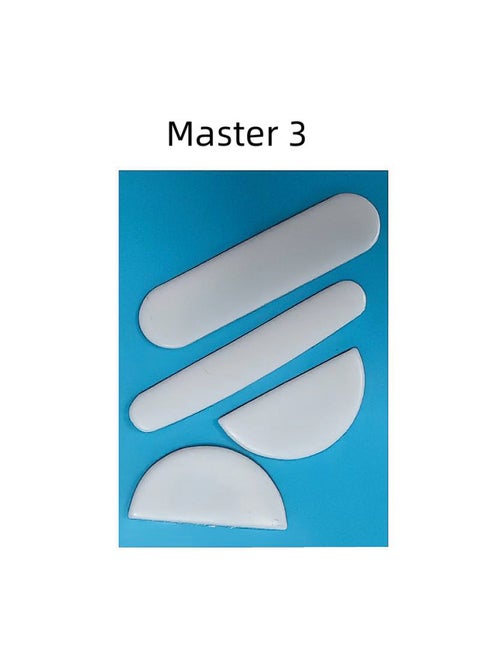 Mouse Wear-resistant Foot Pad G304 E-sports Sweat-proof Side Paste Gpw Anti-slip Paste Logitech G502 Tiger Footpad-Color:Master 3 Curved Edge White Set